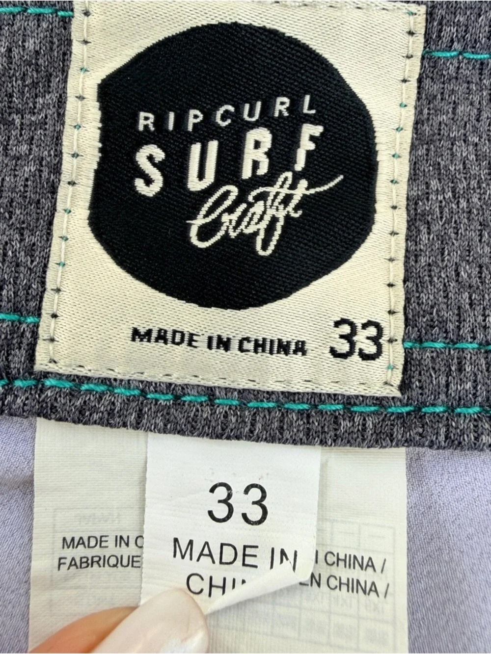 Rip Curl Surf Craft Mens Board Shorts Sz 33 Striped Swim Trunks Resort Vacation